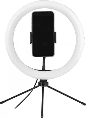 Image de TNB INLEDRING - INFLUENCE - Anneau de lumière LED 10" - blanc / noir