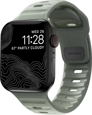 Produktbild von Nomad Sport Armband waterproof 40/41/42mm – FKM Fluorelastomer Gummi – 100% Wasserdicht – Innere Belüftungskanäle