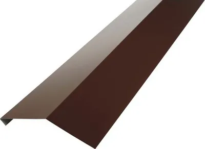 Produktbild von PRECIT Rinneneinhang ohne Wasserfalz Schokoladenbraun RAL 8017 1000 mm x 114 mm x 280 mm