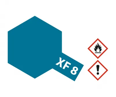 Produktbild von Tamiya Farbe XF-8 Blau matt 10ml