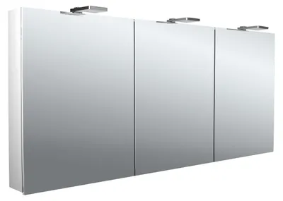 Immagine prodotto di emco flat 2 style Armoire de toilette avec éclairage LED avec panneau lumineux, 3 portes, 1600x711x113mm, 979706307, 979706307