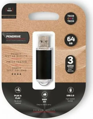 Zdjęcie produktu dla Pendrive USB Tech One Tech TEC3008-64 Czarny