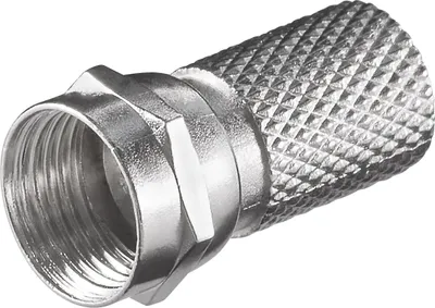 Produktbild von Aufdreh-F-Stecker 7,0 mm Aufdreh-Adapter aus Zink mit Nickelkontakten