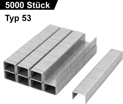 Produktbild von 5000x Tackerklammern TYP 53 | 8 mm Heftklammern Büro Tacker Klammern Hefter