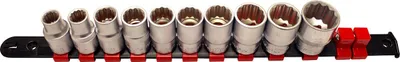 Obrázok produktu pre Sada 12-hranných nástrčných hlavíc - kľúčov 1/2", 10 - 22mm, 10ks Kroftools