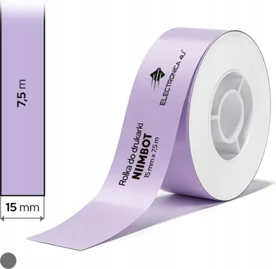 Obrázok produktu pre Samolepiaci termálny papier na tlačiarne Niimbot H1S, 15 x 7,5 m