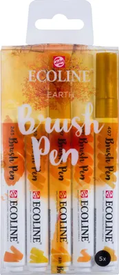 Image de Ecoline | Set de 5 Brush Pens Terre