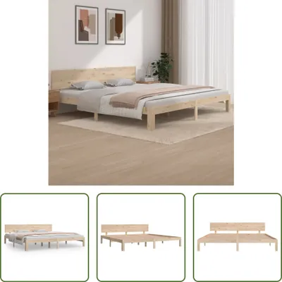 Produktbild von The Living Store Massivholzbett Kiefer 200x200 cm