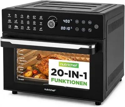 Imagen del producto de Freidora de aire XXL de 30 litros, horno con pincho giratorio