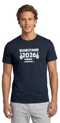 Produktbild von Spreadshirt Ruhestand 2026 Loading Männer T-Shirt, M, Navy
