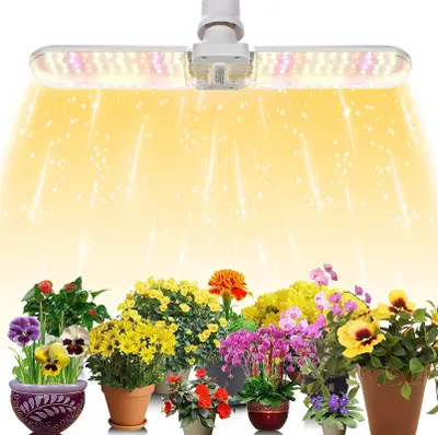 Produktbild von 20W 120 LED Pflanzenlampe Vollspektrum E27 Faltbare Pflanzenlicht Zimmerpflanzen Wachstumslicht Gewächshaus Grow Lampe