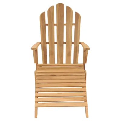 Immagine prodotto di vidaXL Sedia Adirondack con poggiapiedi in teak massiccio