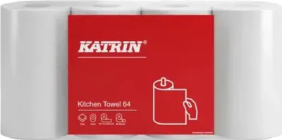 Produktbild von Katrin - Küchenrolle katrin 2-lagig weiß 4 Rollen 87075