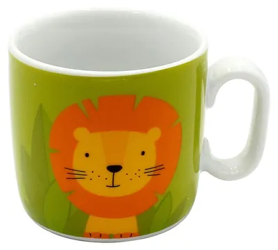 Kinderbecher Löwe 150 ml Porzellan mit Henkel