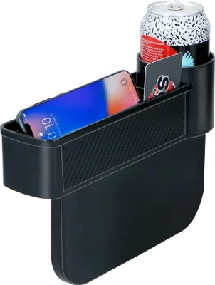 Produktbild von Dunlop Autositz Organizer mit Getränkehalter - Anti-Rutsch-Matte - Schwarz