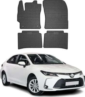 Zdjęcie produktu dla 2018-2025 Toyota Corolla XII dywaniki gumowe czarne 4 szt.