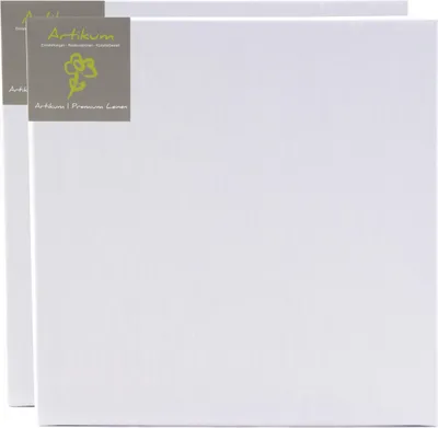 Produktbild von 2x Artikum | PREMIUM LEINEN 70x70cm | Leinwände auf Keilrahmen