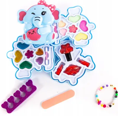 Produktbild von Kinder Schminkset im Koffer - Waschbares Make-Up Set für Mädchen - Kreatives Rollenspiel