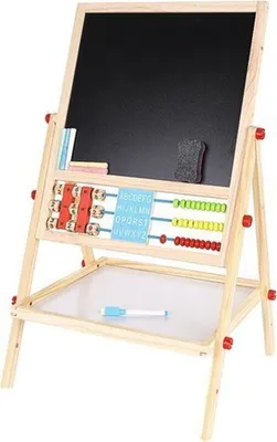 Obrázok produktu pre Kruzzel 9449 Multifunkčná obojstranná tabuľa pre deti 42 x 32,5 cm