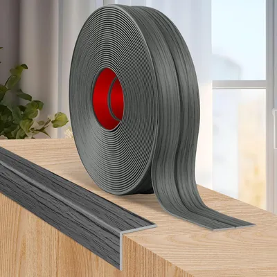 Obrázok produktu pre Flexibilné obkladové panely s tmavosivou imitáciou drevenej štruktúry – 6 cm x 6 m, samolepiace