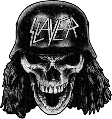 Obrázek produktu pro Slayer - Lebka - nášivka "Wehrmacht" - polyester RO1069 (One Size) (Black/Grey)