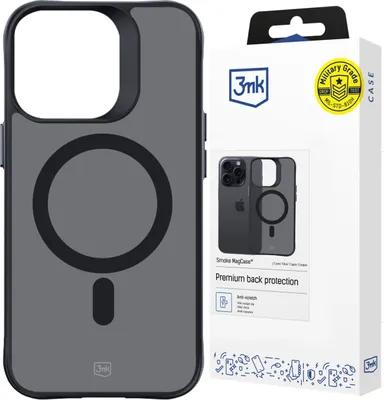 Zdjęcie produktu dla 3MK Smoke MagCase, Pokrowiec, Apple, iPhone 14 Pro Max, 17 cm (6.69"), Szary