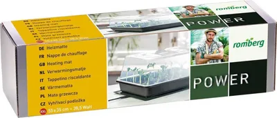 Produktbild von Romberg Heizmatte XXL 55 x 35 cm 38.5 Watt, Heating mat, Grau, Rechteckig, 350 mm, 550 mm, 15 mm