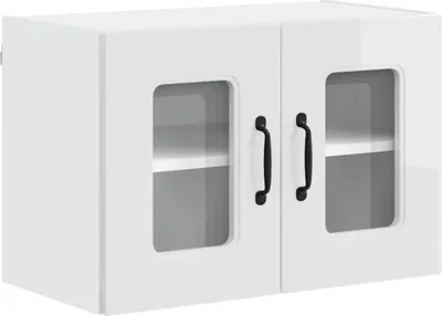 Produktbild von vidaXL Geschirrspülerfront Kalmar Hochglanz Weiß 60 x 31 x 40 cm