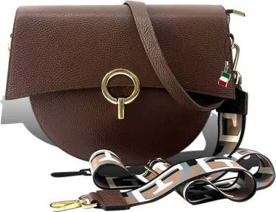 Immagine prodotto di Borsa Florence in pelle marrone scuro, borsa da città D2OTF824N