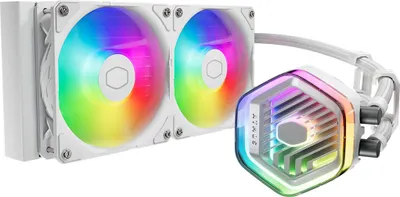 Immagine prodotto di Cooler Master MasterLiquid 240 ATMOS White Processor Raffreddamento a liquido 12 cm Bianco 1 pezzo(i) (MLX-D24M-A25PZ-RW)