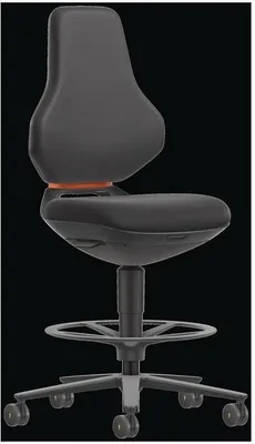 Image de Siège de travail pivotant Bimos (aluminium anthracite / Supertec noir) - 9175-SP01