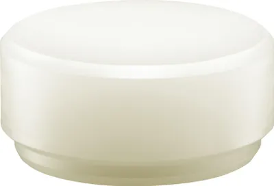 Productafbeelding van Halder Schonhammerkop, diameter 40 mm, nylon, wit, terugslagvrij, geschikt voor type 811588 / 662 - 3508040
