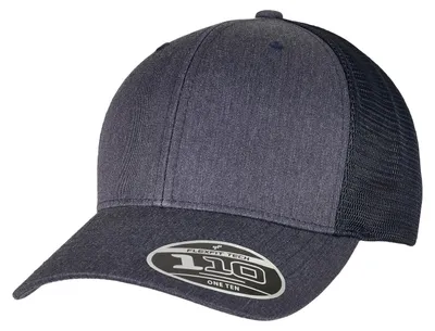 Produktbild von Flexfit - "110" Trucker Cap TN1507 (Einheitsgröße) (meliert/Marineblau)