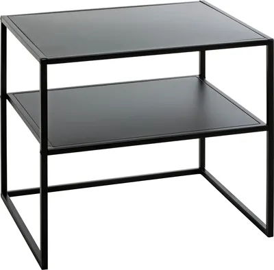 Produktbild von HAKU Beistelltisch schwarz - Metall, B/H/T: 50x45x40 cm