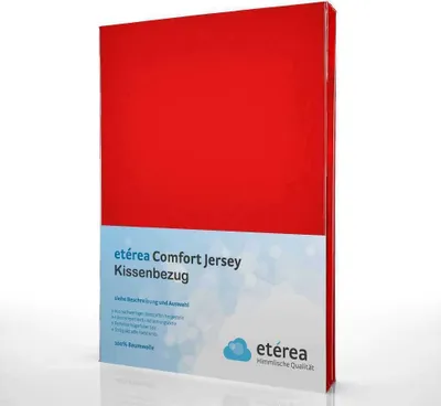 Produktbild von etérea Jersey Kissenbezug Baumwolle 80x80 cm