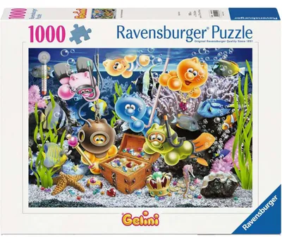 Zdjęcie produktu dla 1000-elementowa układanka Ravensburger Gelini w podwodnej zabawie 12001427