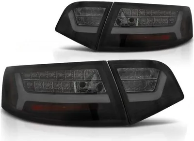 Image de Barre lumineuse à LED pour feux arrière, compatible avec l'Audi A6 C6 4F Berline, année de construction 2008-2011, noir fumé