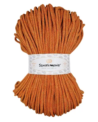 Zdjęcie produktu dla Błyszczący sznurek bawełniany 5 mm, sznurek z rdzeniem, pleciony sznurek z metaliczną nitką, sznurek szydełkowy, sznurek do makramy, błyszczący sznurek, wiele kolorów