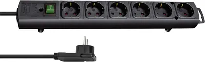 Image de Brennenstuhl Barre d'alimentation sextuple Comfort-Line noir 2m