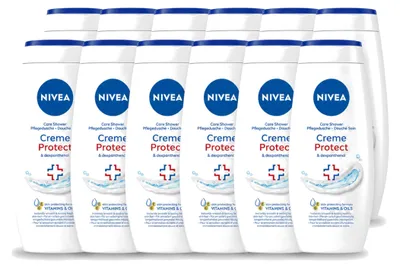 Produktbild von 12 x Nivea Protect Douchecrème - 250 ml - Vorteilspackung - 12 Stücke