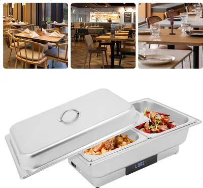 Obrázek produktu pro 9L ohřívač potravin 600W Elektrický bufetový set s regulací teploty 56*36*26cm