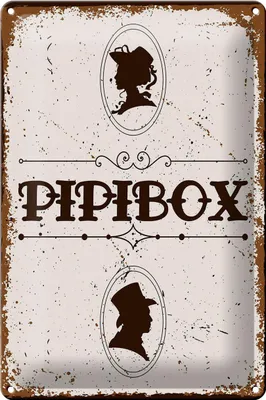 Produktbild von Blechschild Spruch 20x30cm Pipibox
