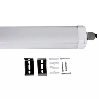 Produktbild von 60cm 18w LED Feuchtraumleuchte Wannenleuchte Garage Werkstatt Parkhaus Keller 1440 Lumen IP65 Neutralweiß