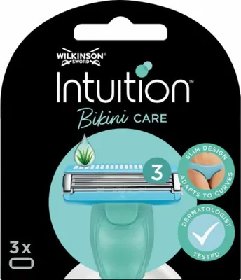 Produktbild von Wilkinson Intuition – Nachfüllklingen – Bikini Care Duo – Praktisch – 3 Klingen - 1 Stück
