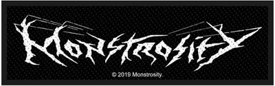 Immagine prodotto di Monstrosity - Logo - Patch - Poliestere RO6598 (Taglia unica) (Nero/Bianco)