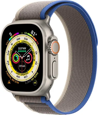 Produktbild von Apple MQEK3ZM/A, Band, Smartwatch, Grau, Blau, Apple, Watch 44mm Watch 45mm Watch 49mm, Nylon
