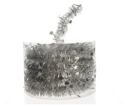 Produktbild von DECORIS Fransen Kette Sterne Silber