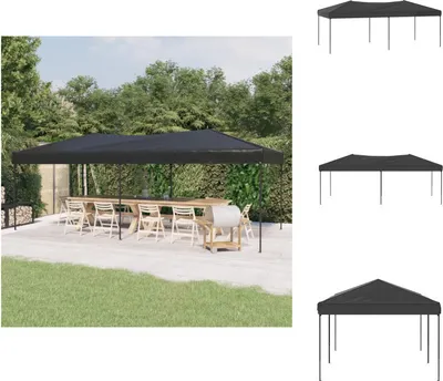 Produktbild von vidaXL Partyzelt Faltbar Anthrazit 3x6 m -  Pavillons & Partyzelte