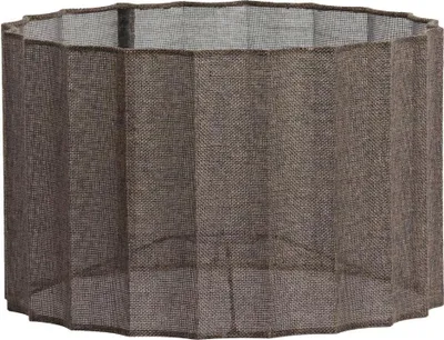 Produktbild von Light & Living - Zylinder Lampenschirm Disli - Dunkelbraun - Ø35cm - Stoffschirm für E27