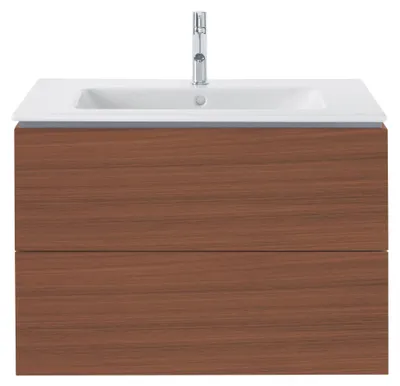 Produktbild von Waschtischunterbau L-CUBE 820x481x550mm nussbaum dunkel nussbaum dunkel